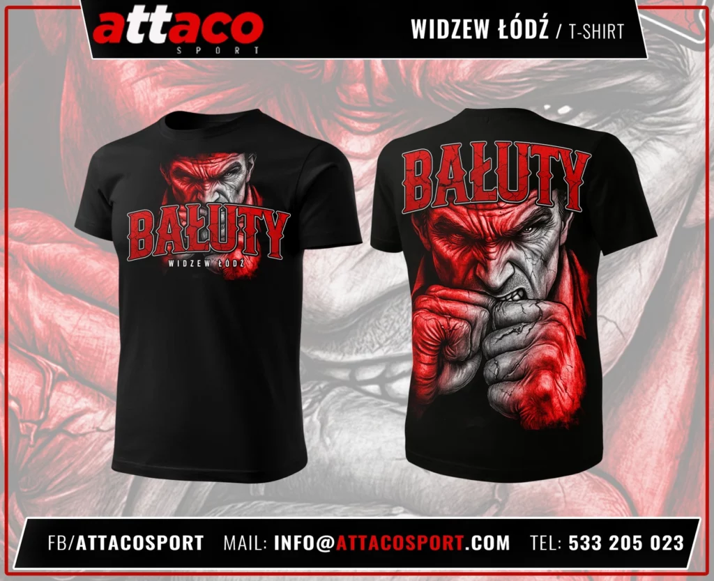 T-skjorter til Widzew Łódźs supportere fra Bałuty