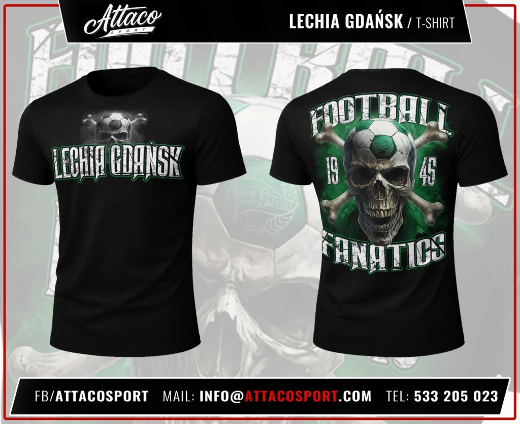 T-shirts ”Football Fanatics” till Lechia Gdańsks supportrar
