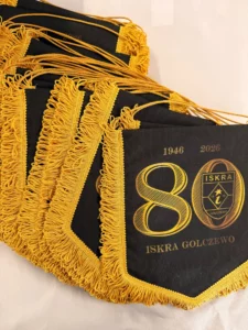 Wimpel zum 80-jährigen Jubiläum von Iskra Golczewo