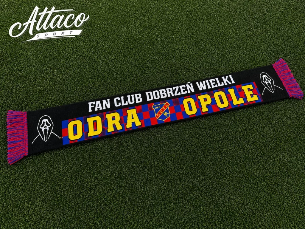 Vevd skjerf til Odra Opoles supportere fra FC Dobrzeń Wielki