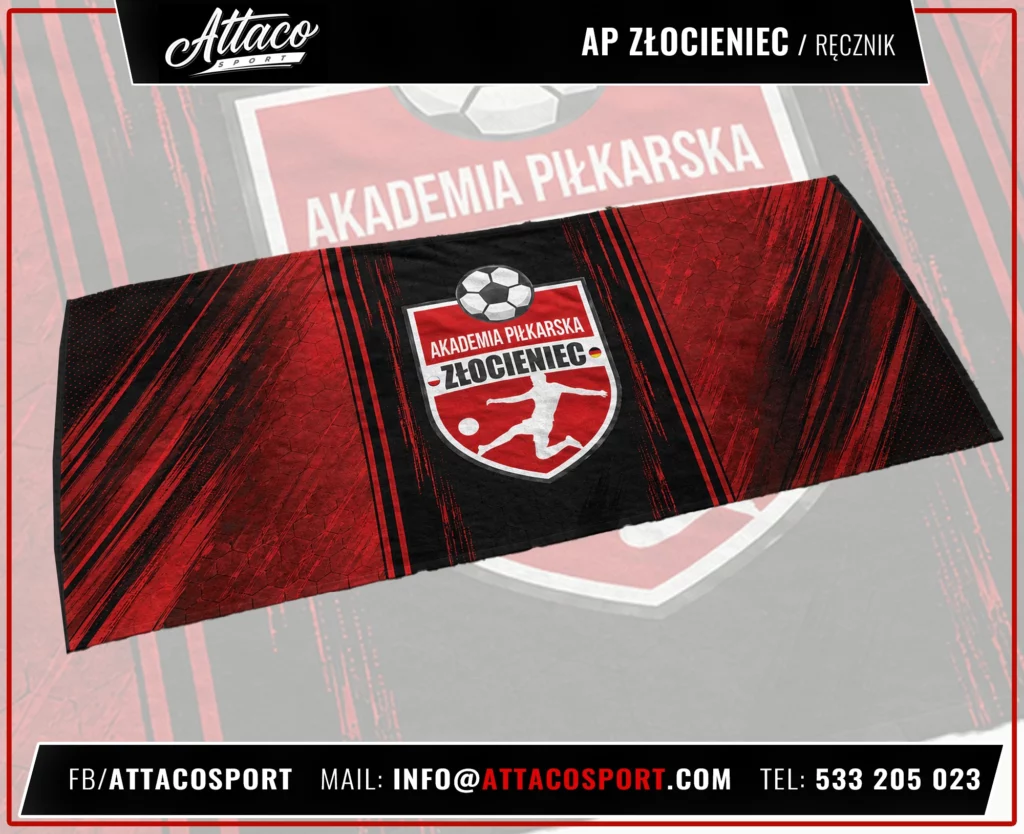 Mikrofiberhåndkle til fotballakademiet i Złocieniec
